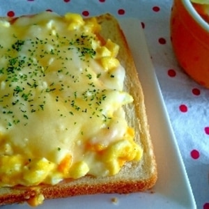 うちカフェ第3弾☆ゆで卵チーズトースト